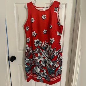 Venus red floral dress